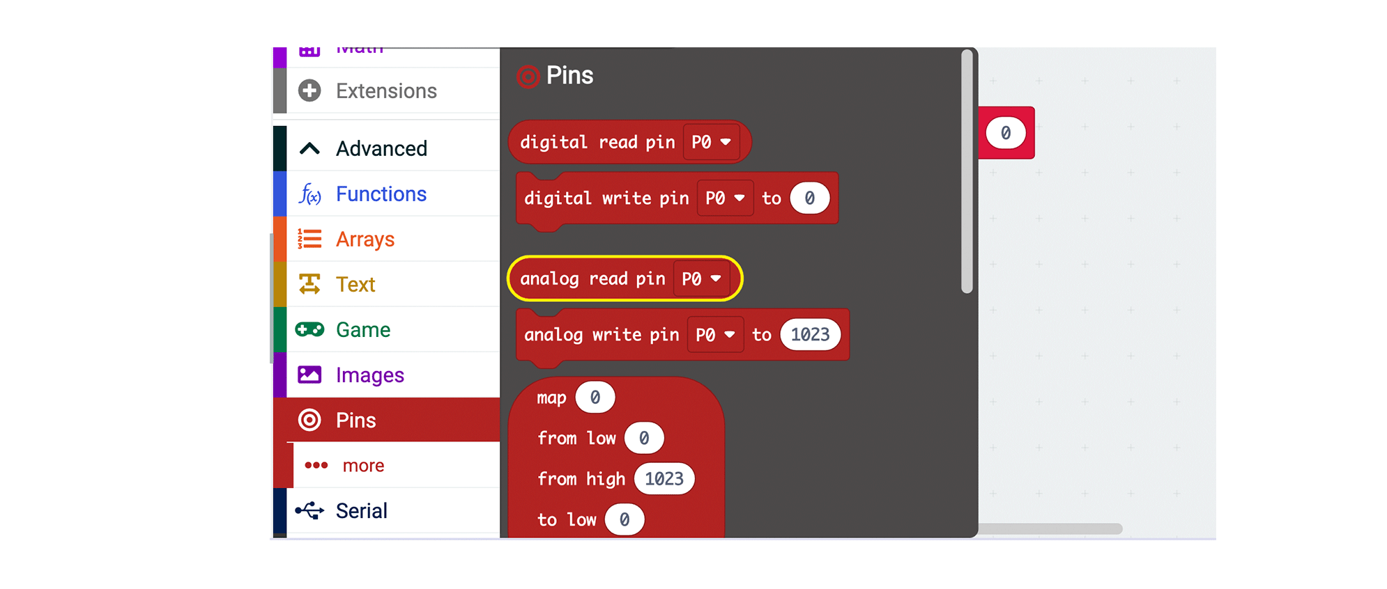 Find an Analog Read Block