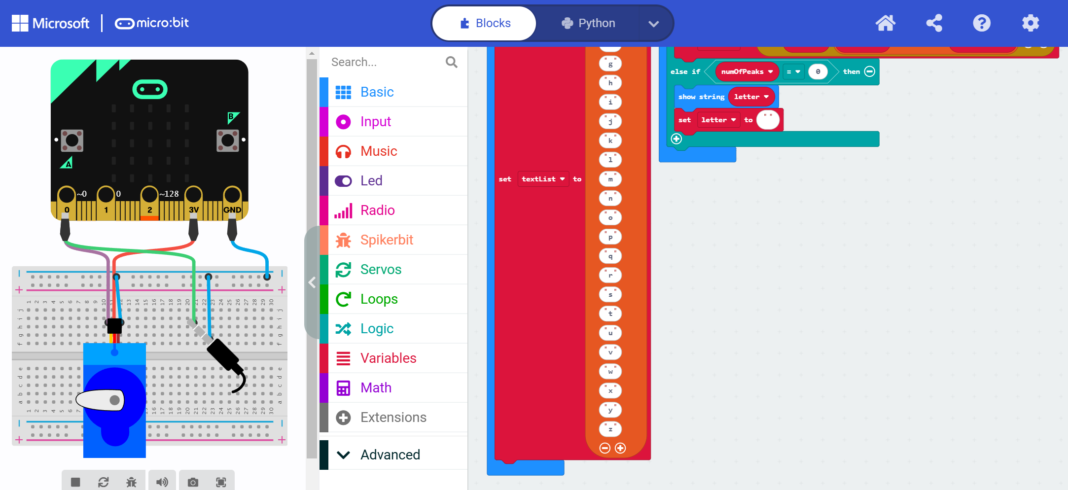 Picture(s) of block code