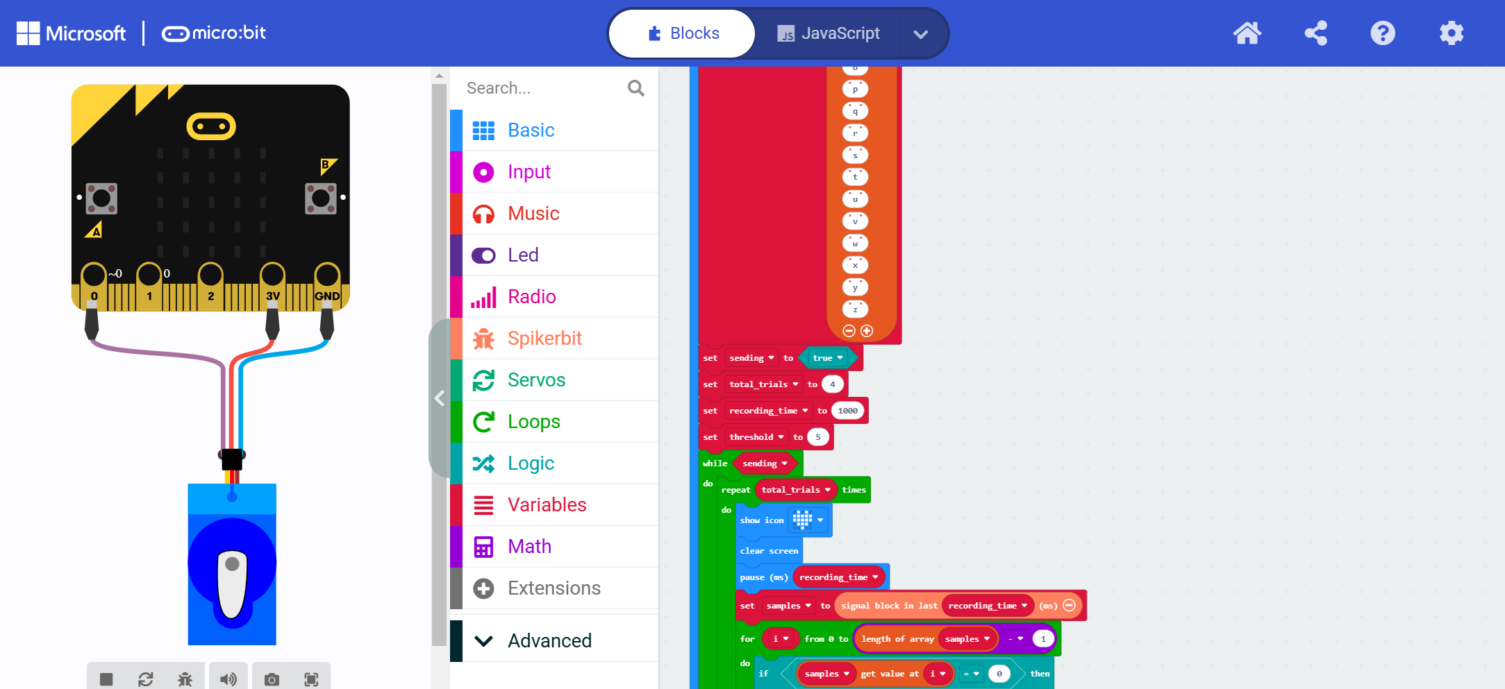 Picture(s) of block code