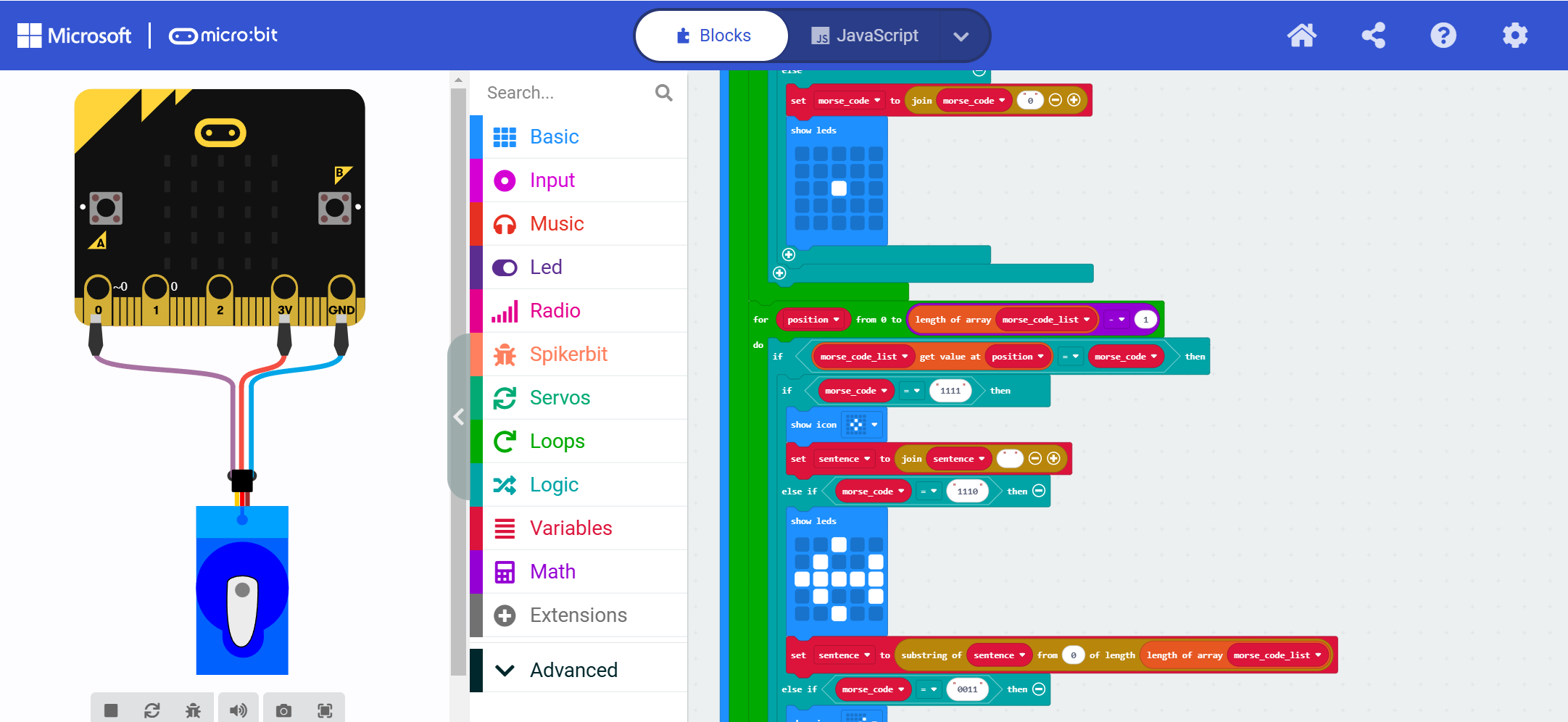 Picture(s) of block code