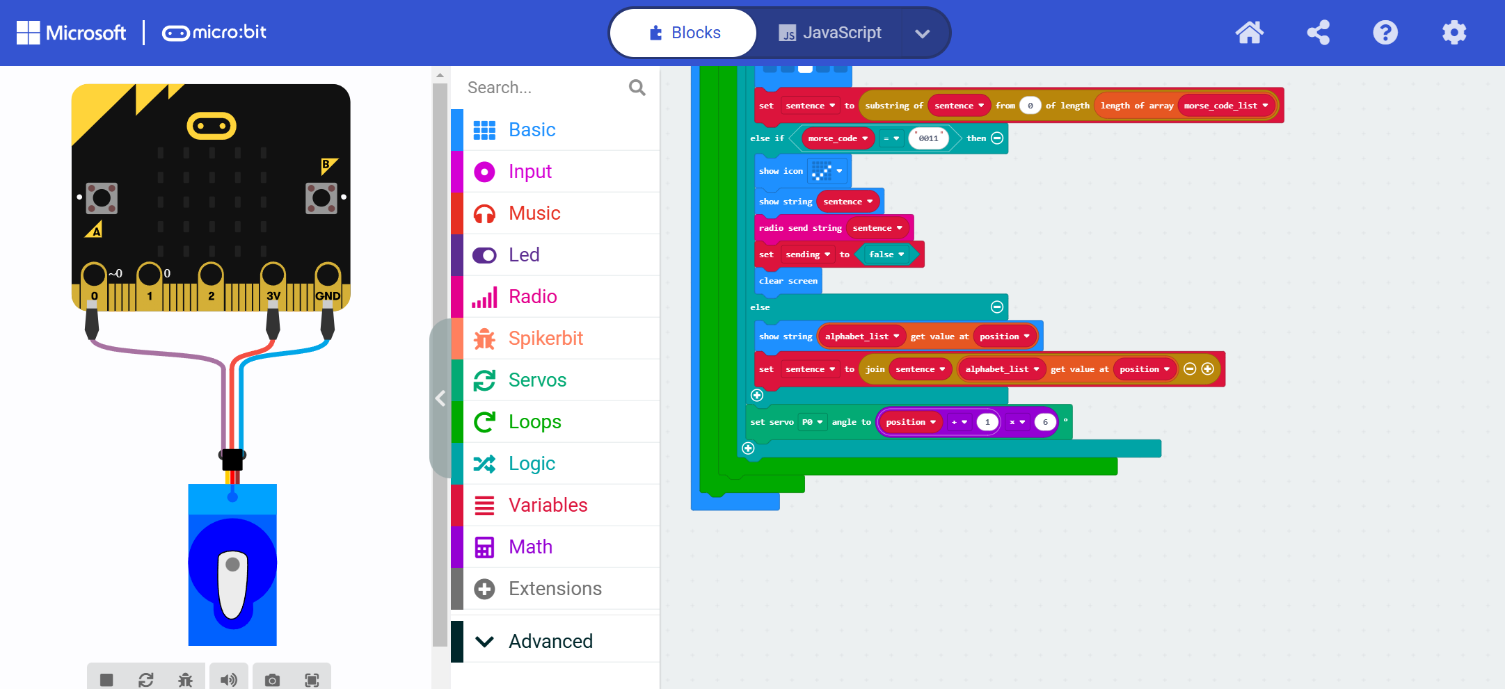 Picture(s) of block code