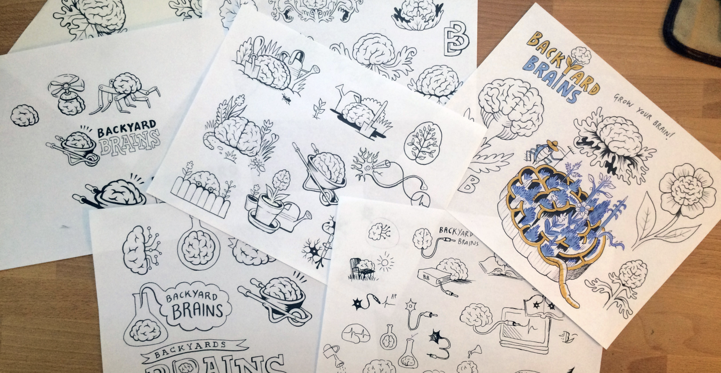 Early Drawings of our brand mark