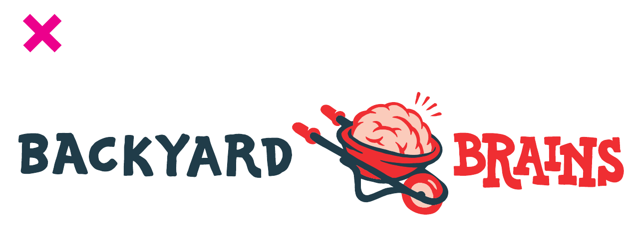 Logo lettering and icon incorrectly set on one line