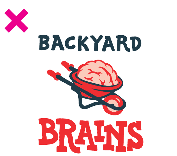 Logo elements incorrectly rearranged